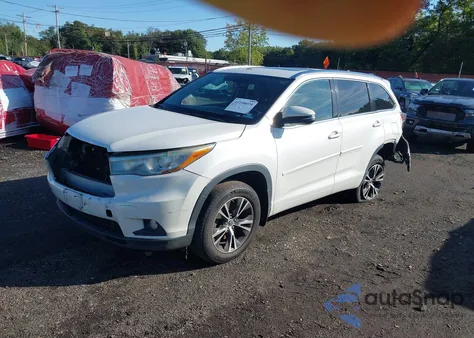 2016 Toyota Highlander Xle V6 из США, поврежденный, VIN 5TDJKRFH8GS253123